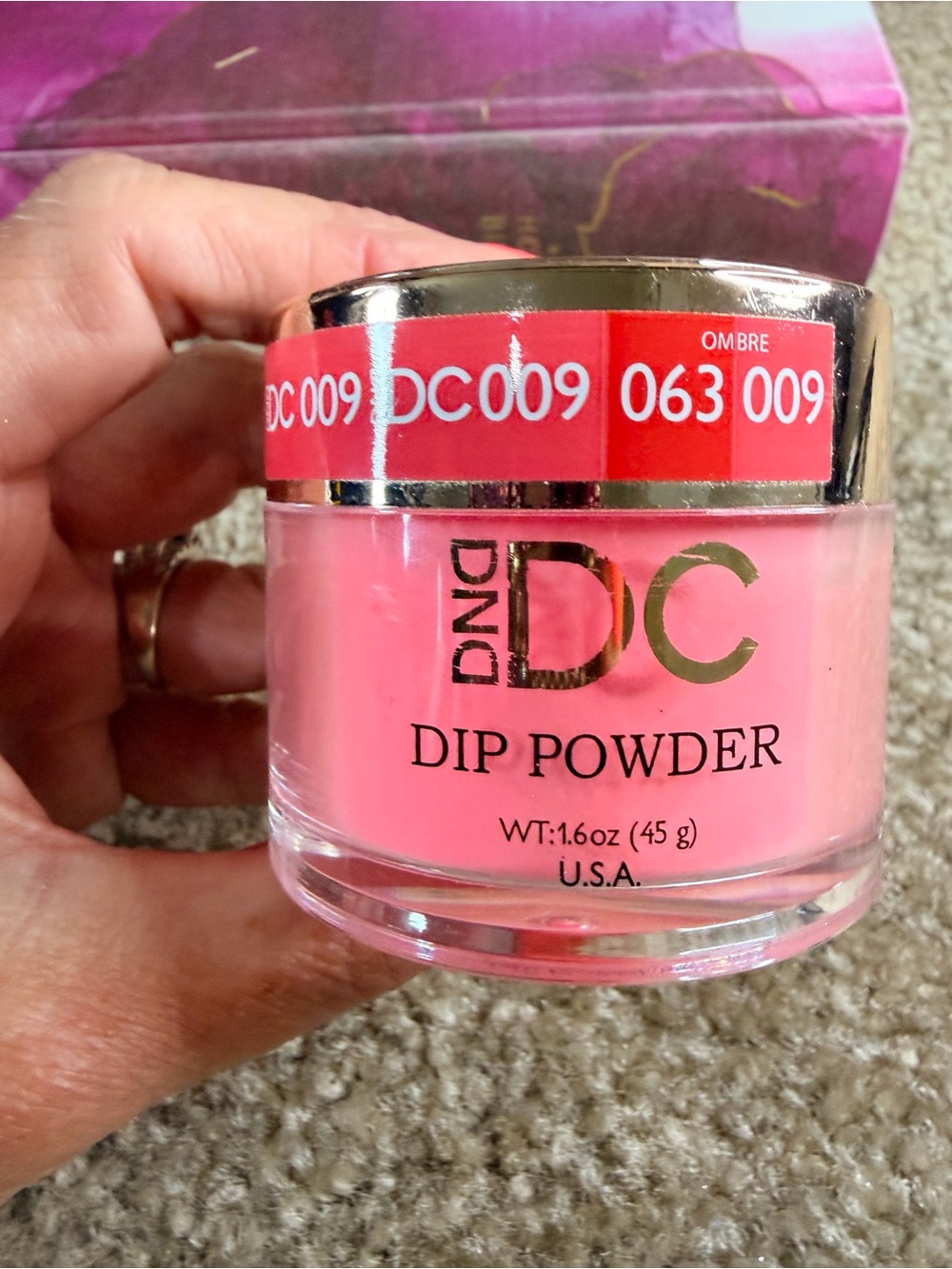 DND DC Dip Powder Nail Color DC009 - Bright Pink